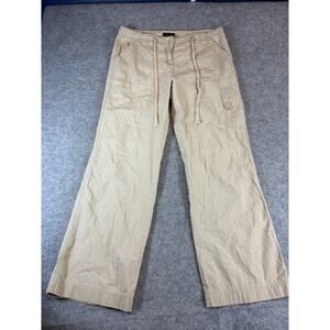 Vintage 90s New York & Company Cargo Pants Womens 10 Beige Utility Streetwear